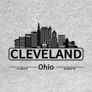 Cleveland City Ohio Skyline T-Shirt